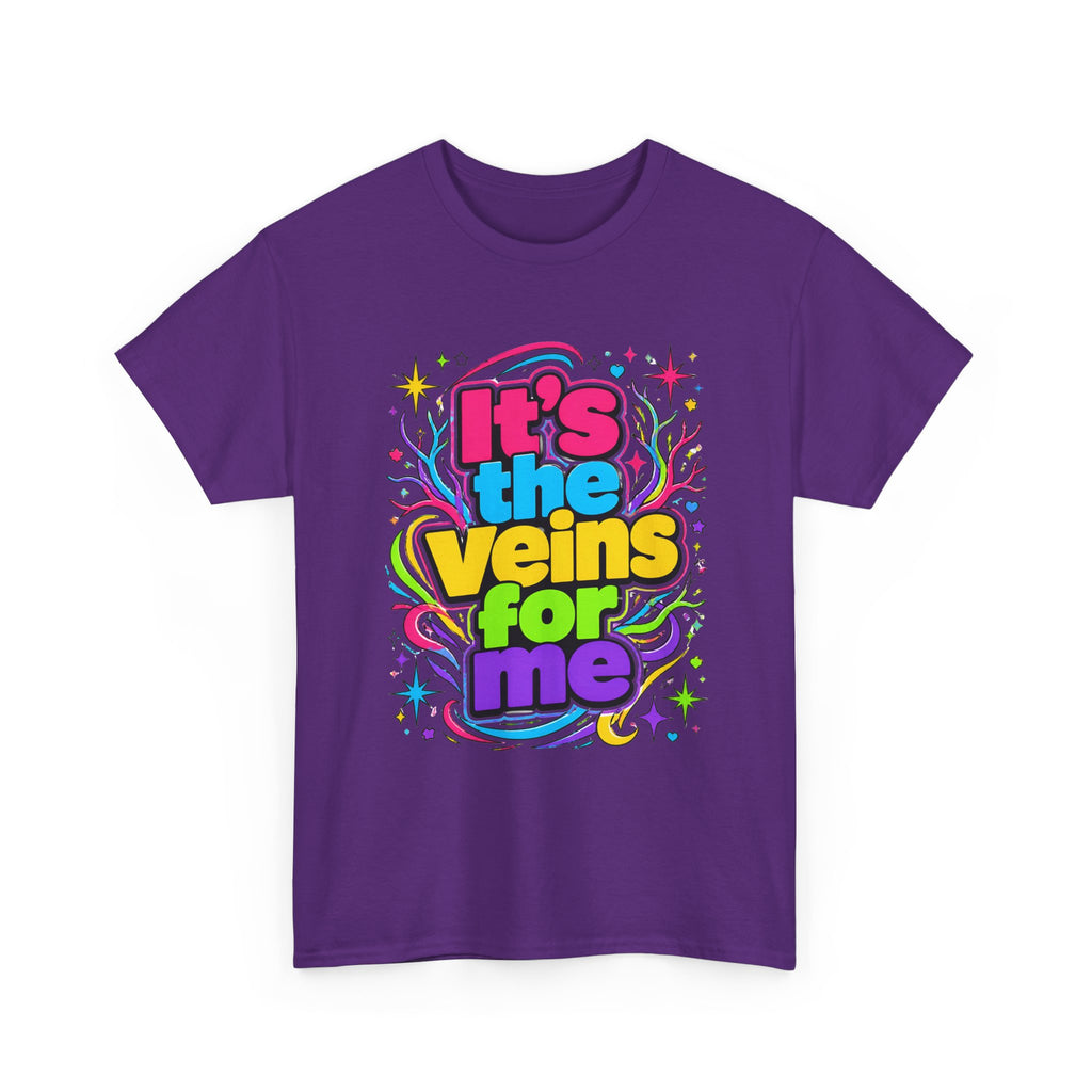 It’s the Veins For Me T-Shirt — Colorful Retro Pride Graphic Tee