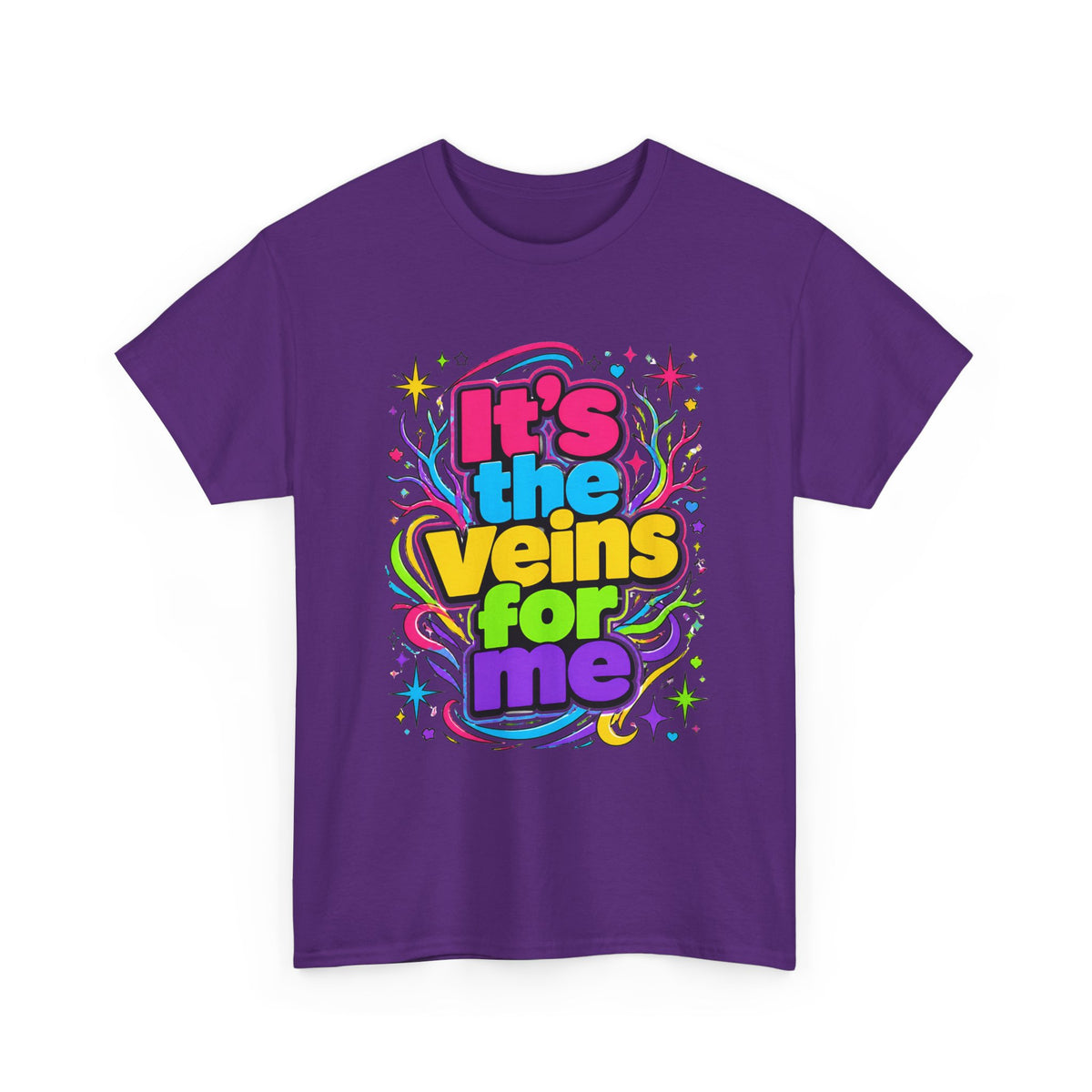 It’s the Veins For Me T-Shirt — Colorful Retro Pride Graphic Tee