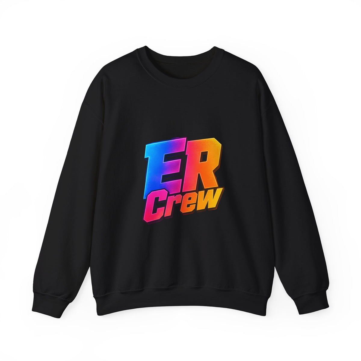 ER Crew Sweatshirt – Colorful Retro Gradient Logo Crewneck