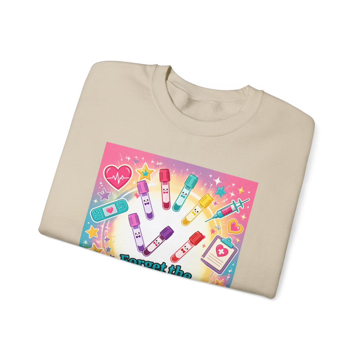 Princess Scrubs Crewneck Sweatshirt — "Forget the Glass Slippers, Princess Scrubs" Nursing Apparel