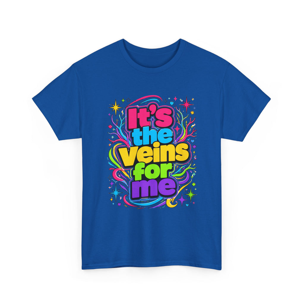It’s the Veins For Me T-Shirt — Colorful Retro Pride Graphic Tee