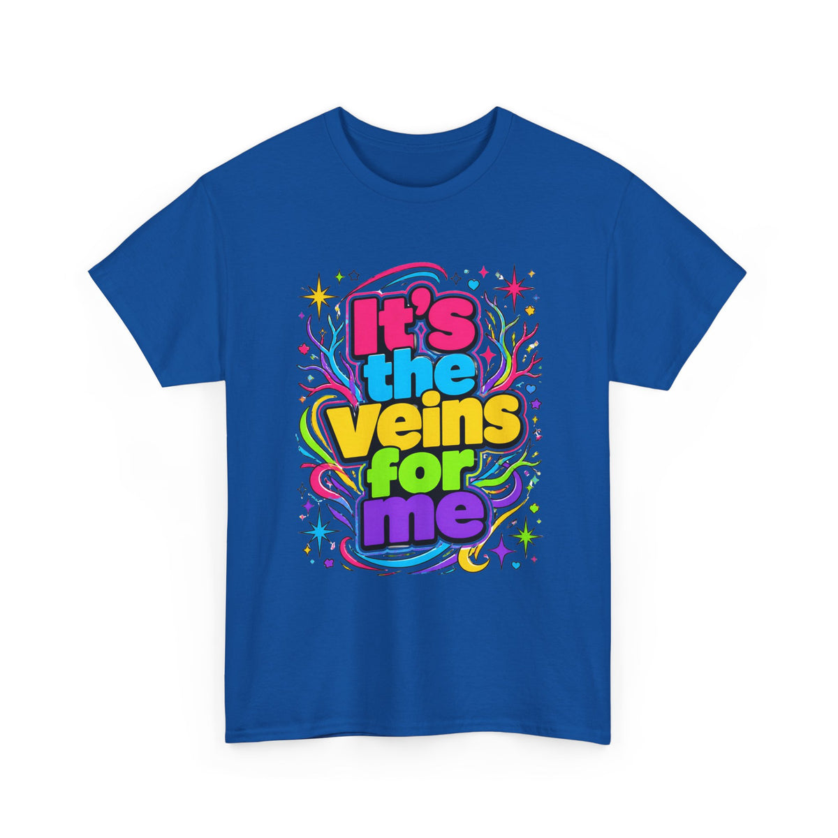 It’s the Veins For Me T-Shirt — Colorful Retro Pride Graphic Tee