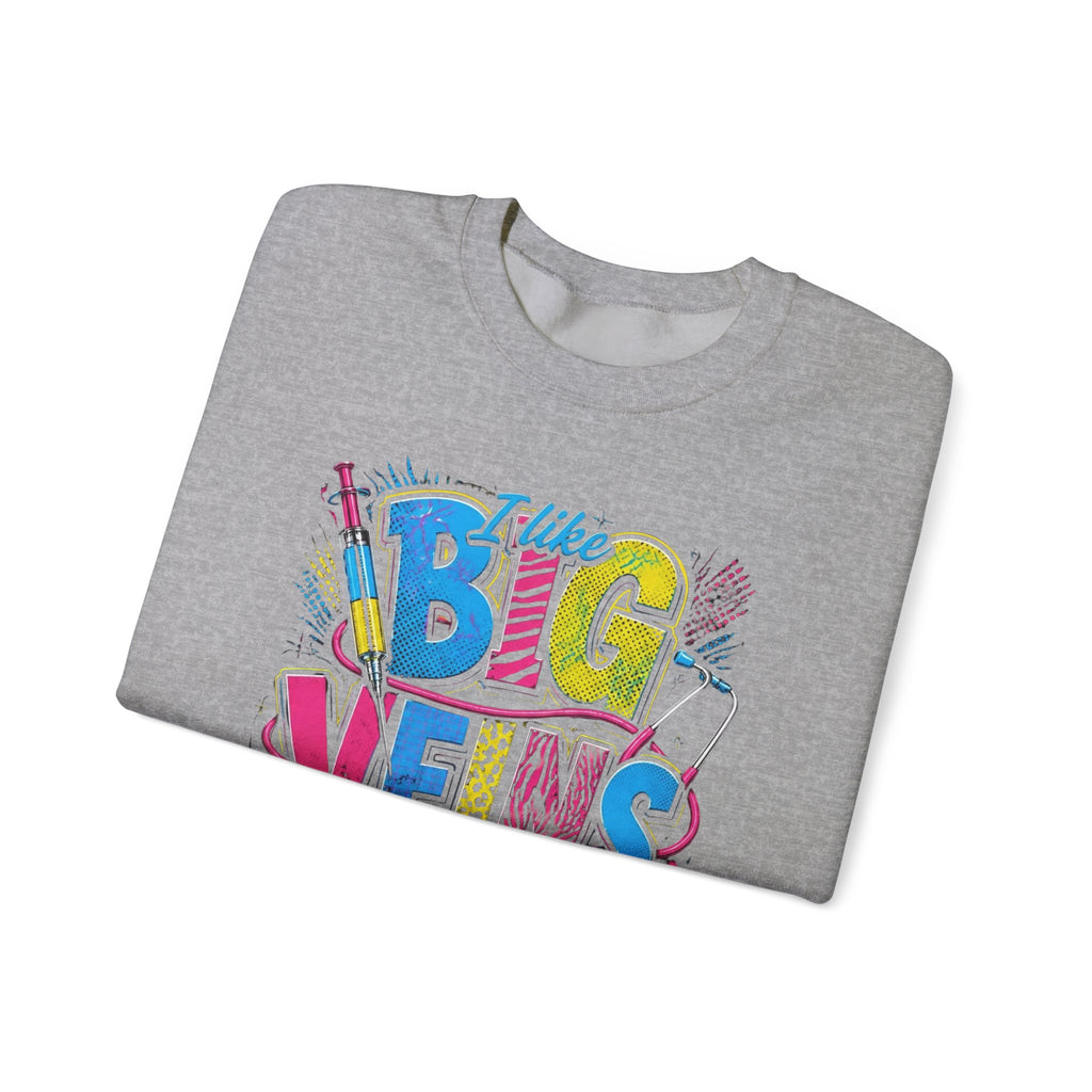 Sewing Crewneck Sweatshirt — "I Like Big Bows and I Cannot Lie" Colorful Quilting Design