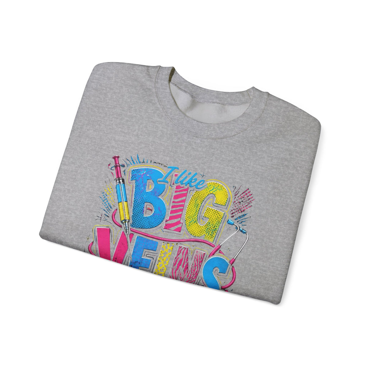 Sewing Crewneck Sweatshirt — "I Like Big Bows and I Cannot Lie" Colorful Quilting Design