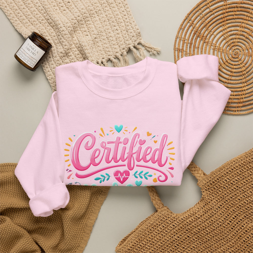 Certified Nursing Assistant Sweatshirt — Cute Colorful CNA Crewneck Gift