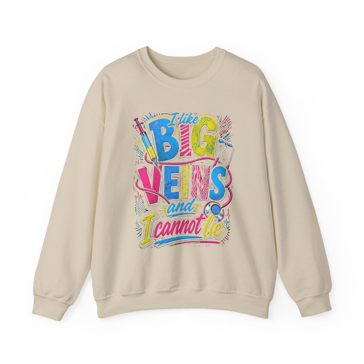 Sewing Crewneck Sweatshirt — "I Like Big Bows and I Cannot Lie" Colorful Quilting Design