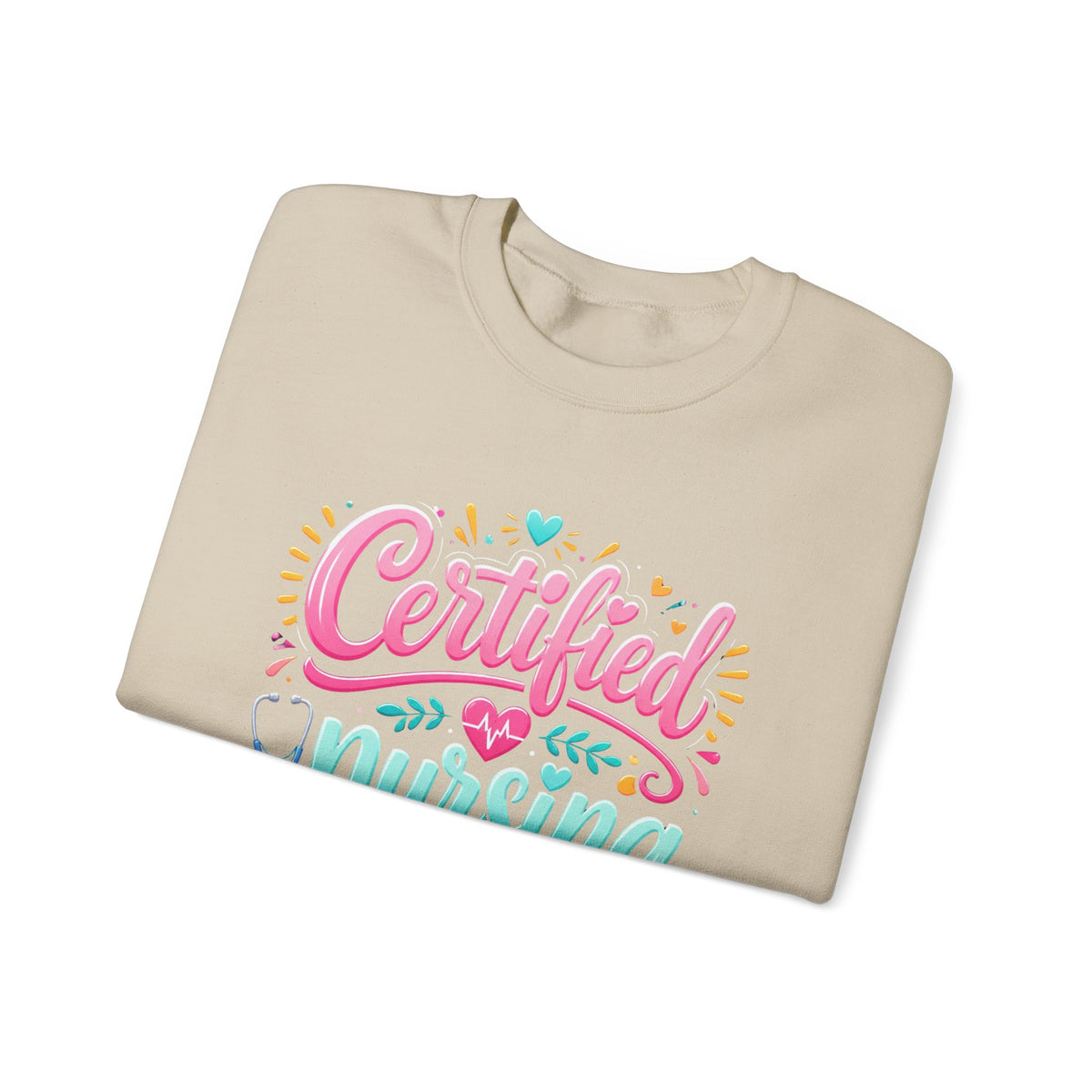 Certified Nursing Assistant Sweatshirt — Cute Colorful CNA Crewneck Gift