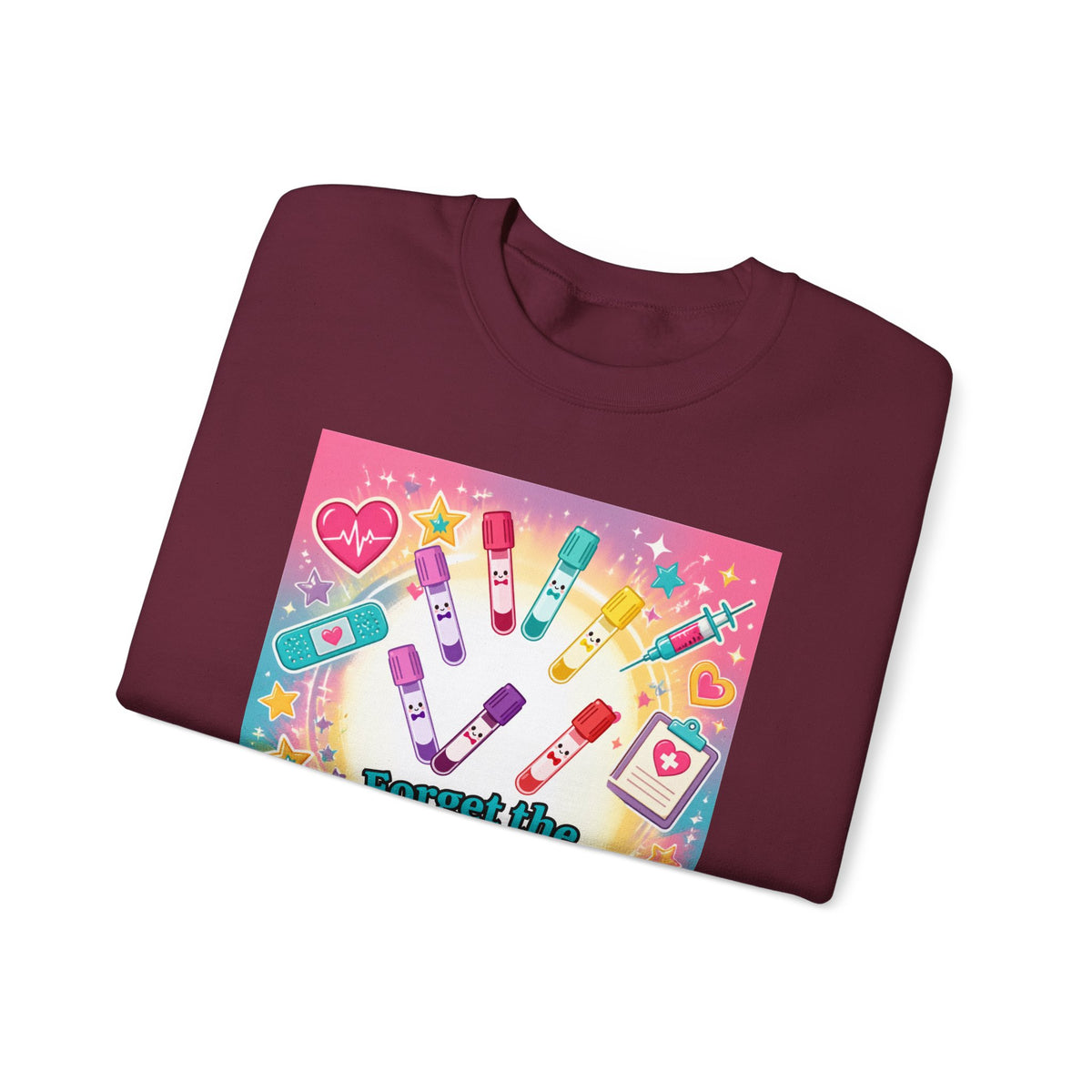 Princess Scrubs Crewneck Sweatshirt — "Forget the Glass Slippers, Princess Scrubs" Nursing Apparel