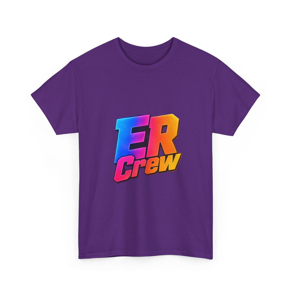 ER Crew T-Shirt — Retro Gradient Gaming Logo Tee