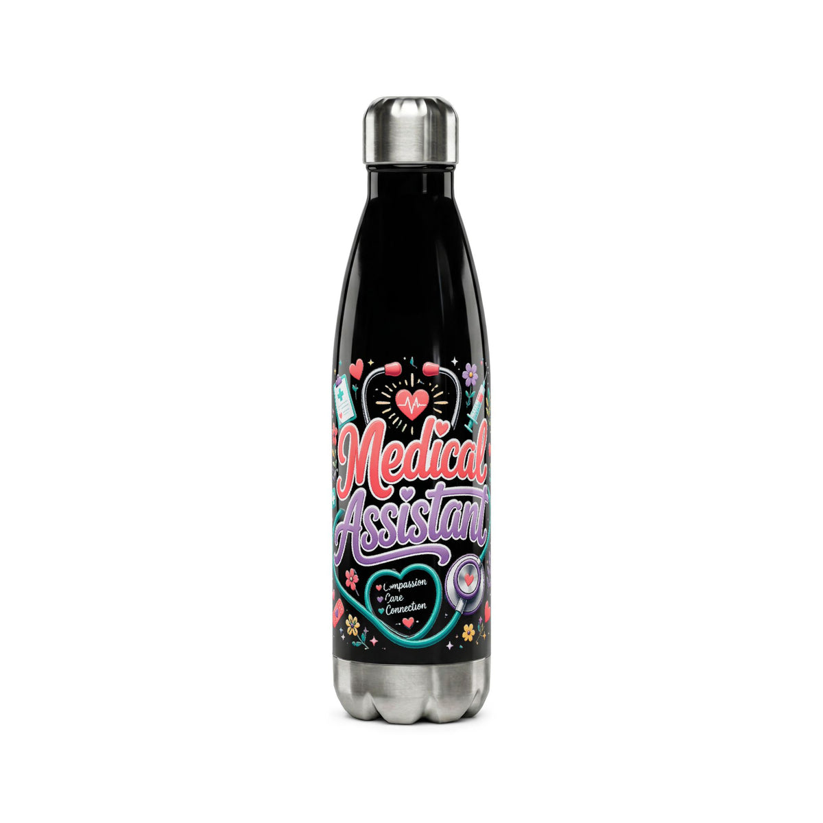 Medical Assistant Stainless Steel Water Bottle — 17oz Insulated Nurse Gift