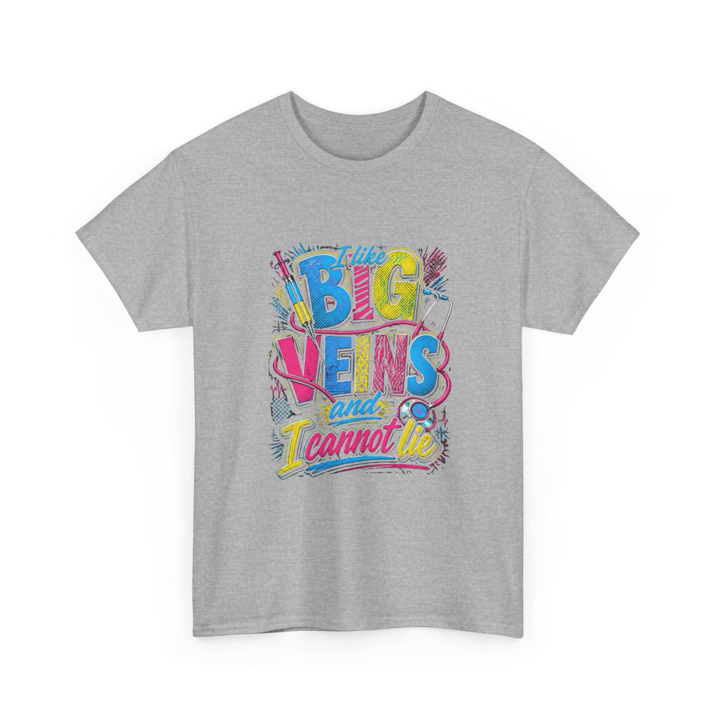 T-Shirt — "Big Veins and I Cannot Lie" Retro Graphic Tee