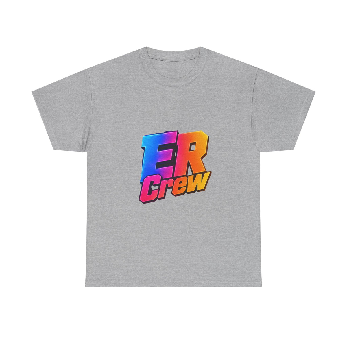 ER Crew T-Shirt — Retro Gradient Gaming Logo Tee