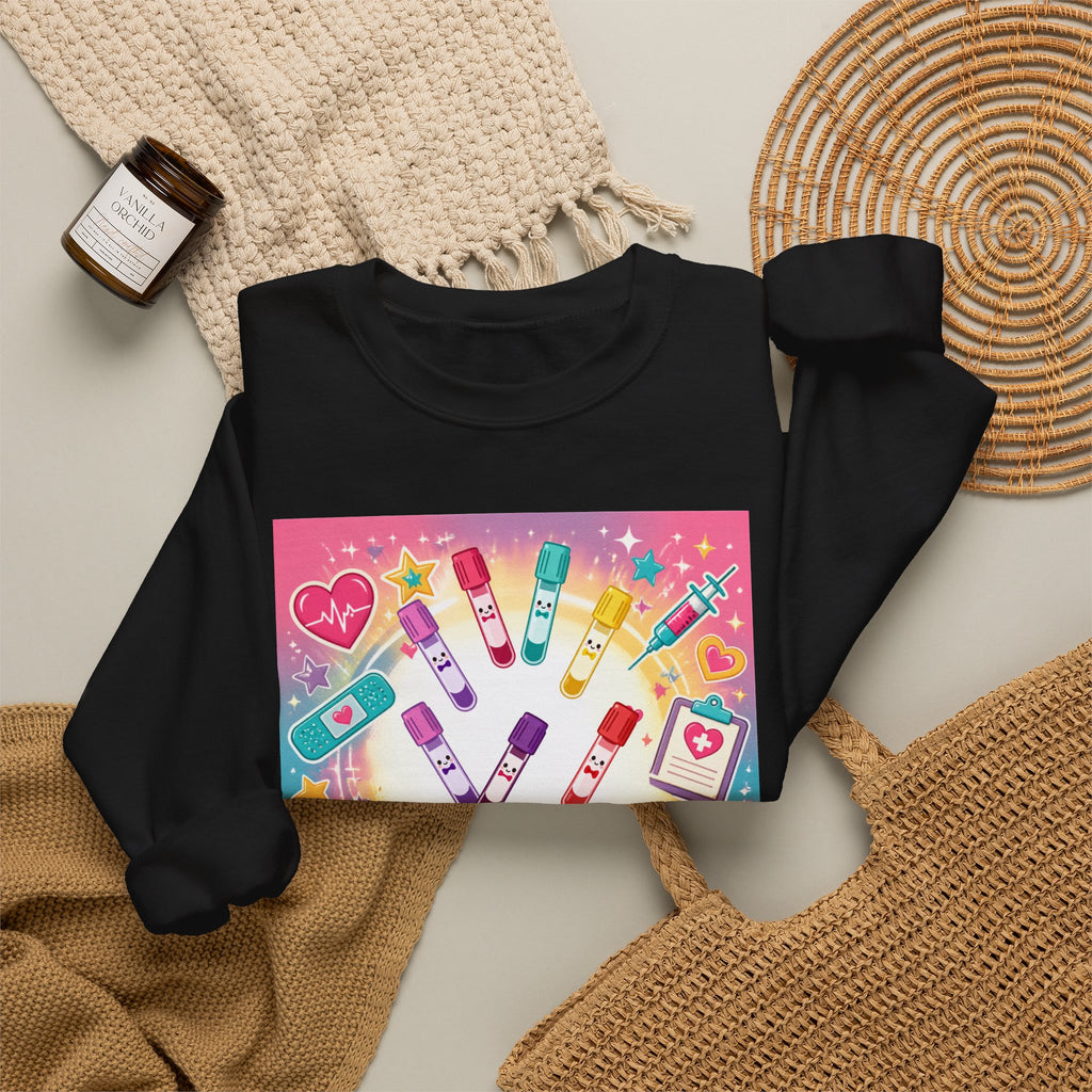Princess Scrubs Crewneck Sweatshirt — "Forget the Glass Slippers, Princess Scrubs" Nursing Apparel