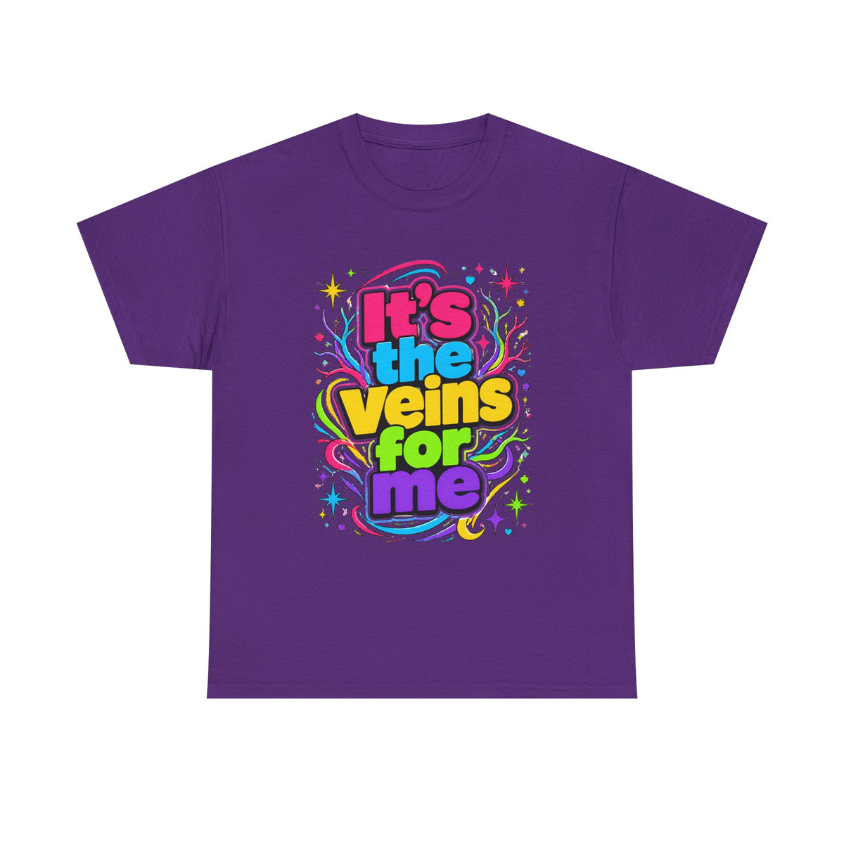 It’s the Veins For Me T-Shirt — Colorful Retro Pride Graphic Tee