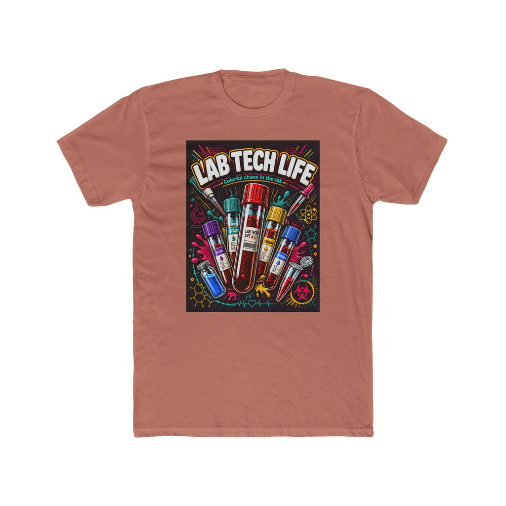 Lab Tech Life T-Shirt — Funny Medical Lab Technician Tee with Colorful Vials