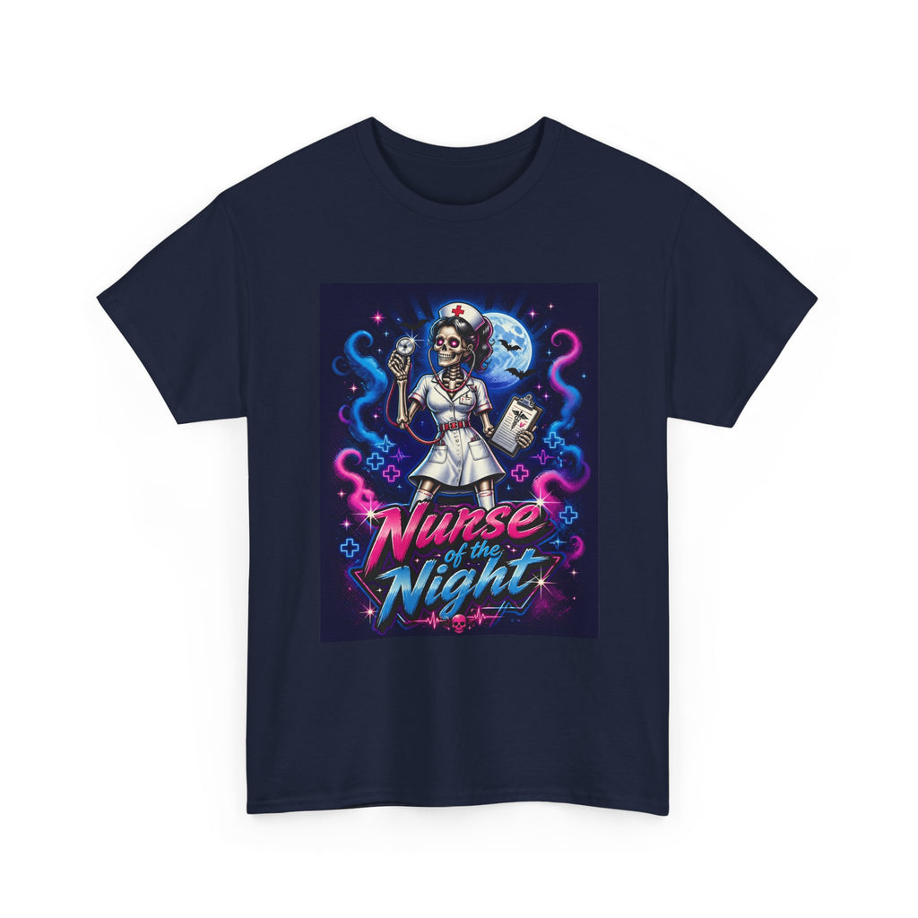 Nurse of the Night T-Shirt — Neon Gothic Night Shift Nurse Tee