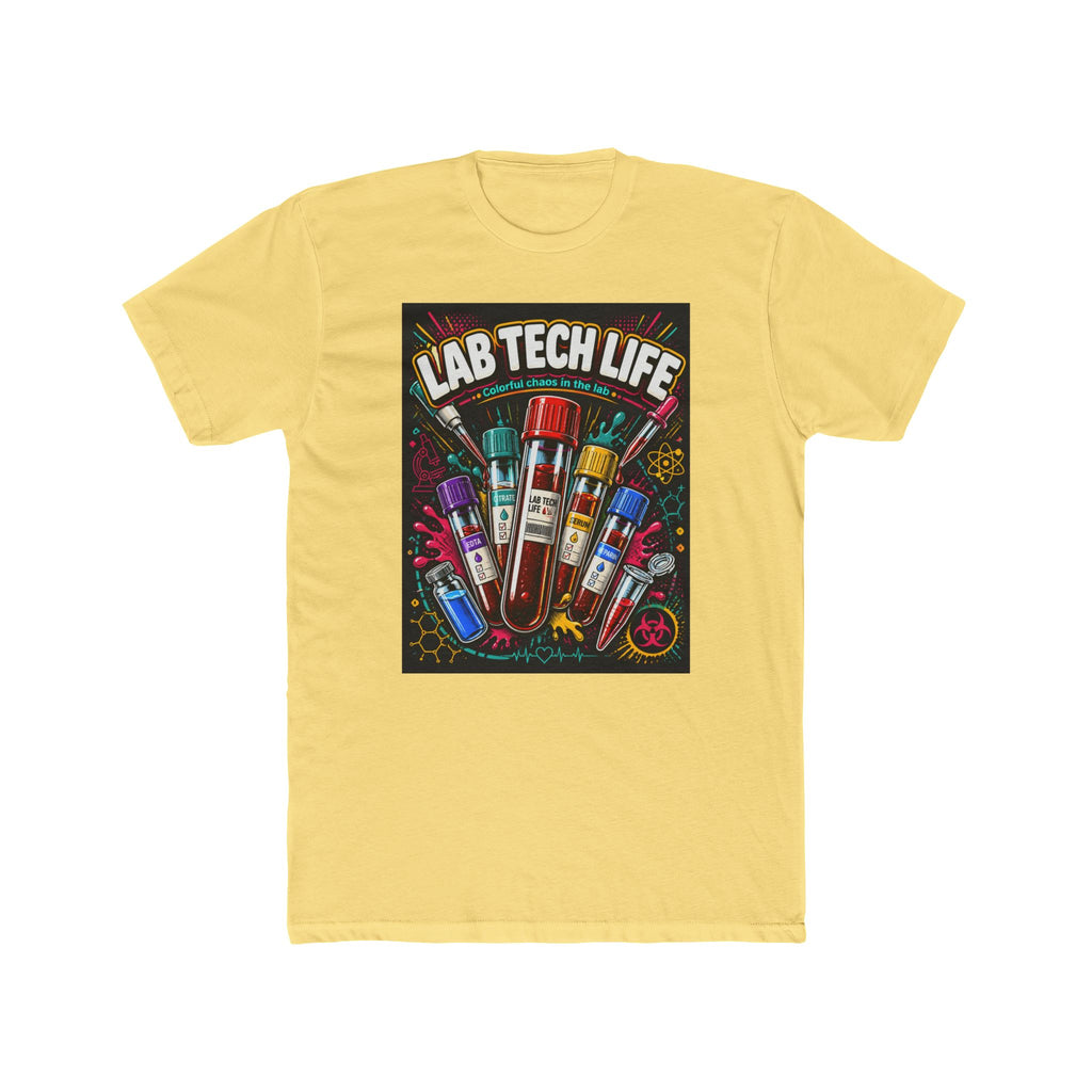 Lab Tech Life T-Shirt — Funny Medical Lab Technician Tee with Colorful Vials