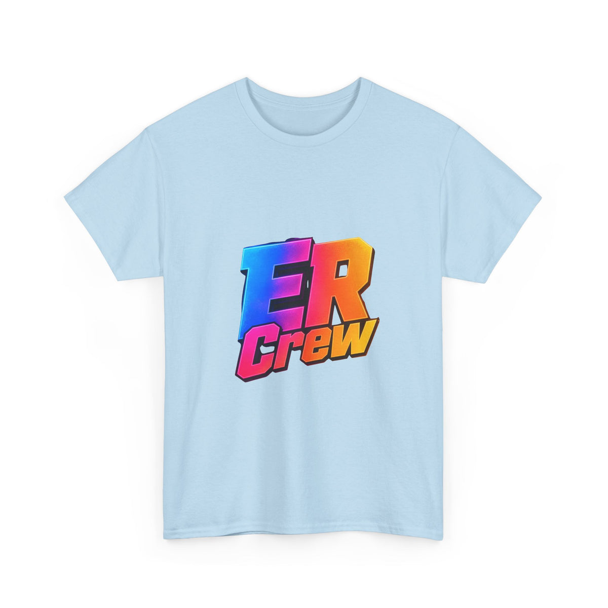 ER Crew T-Shirt — Retro Gradient Gaming Logo Tee