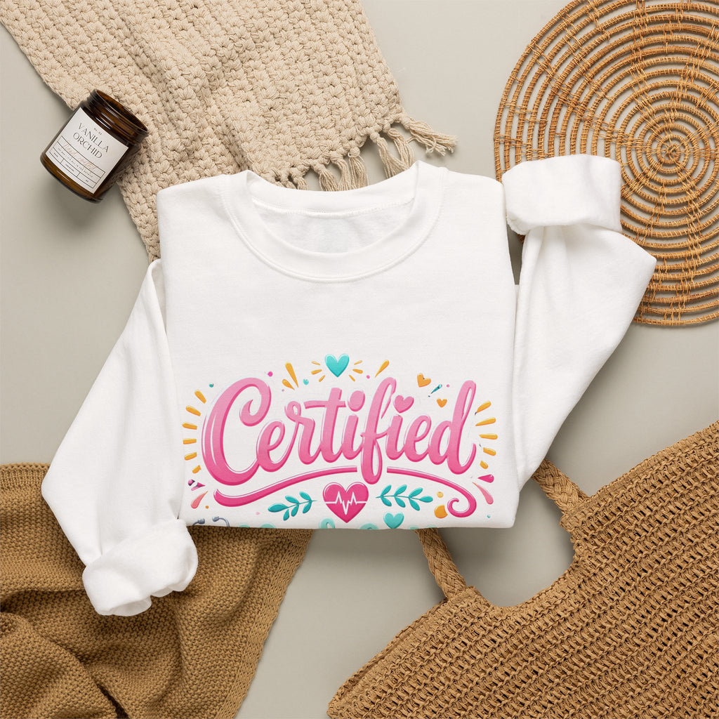Certified Nursing Assistant Sweatshirt — Cute Colorful CNA Crewneck Gift