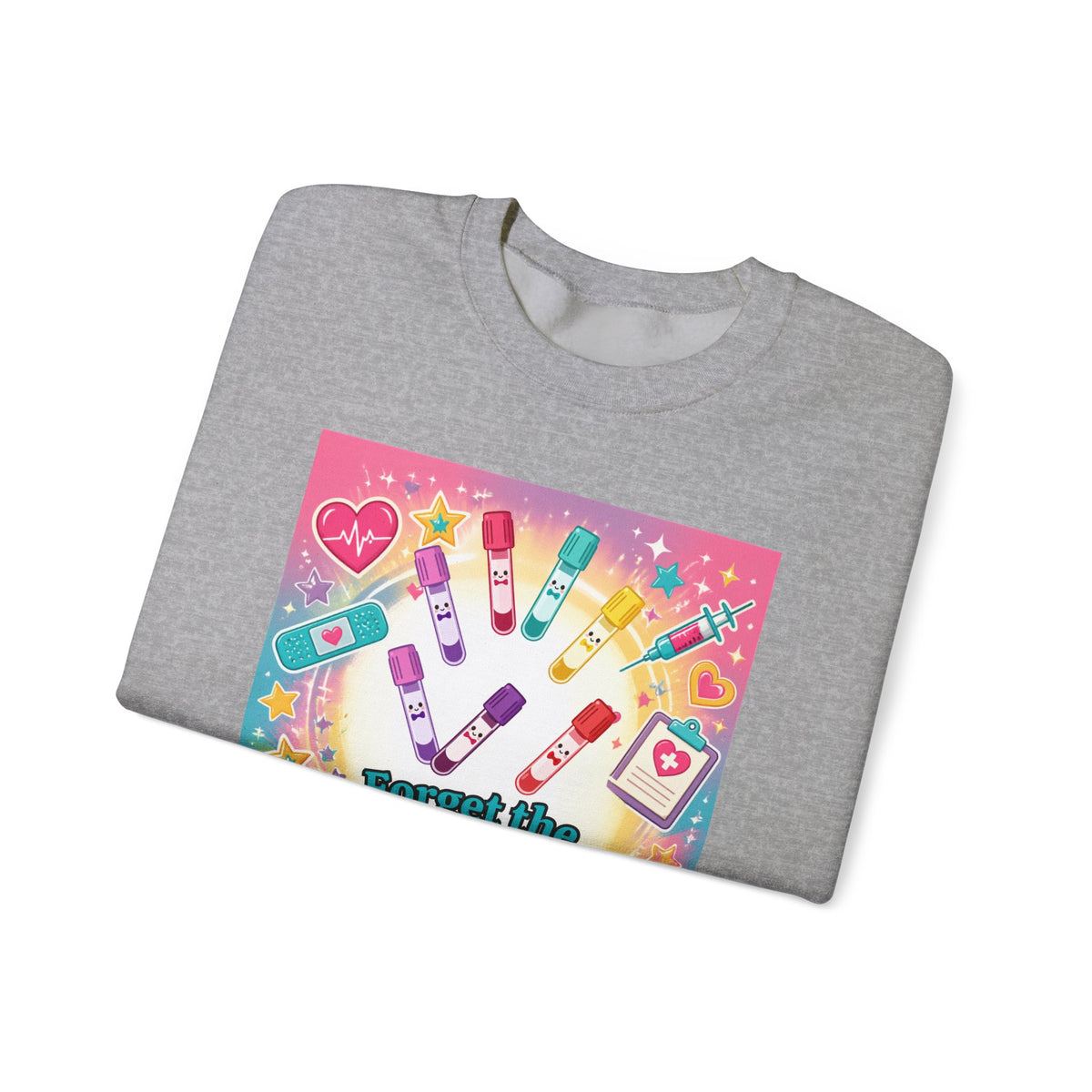 Princess Scrubs Crewneck Sweatshirt — "Forget the Glass Slippers, Princess Scrubs" Nursing Apparel