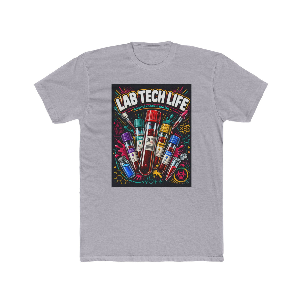 Lab Tech Life T-Shirt — Funny Medical Lab Technician Tee with Colorful Vials