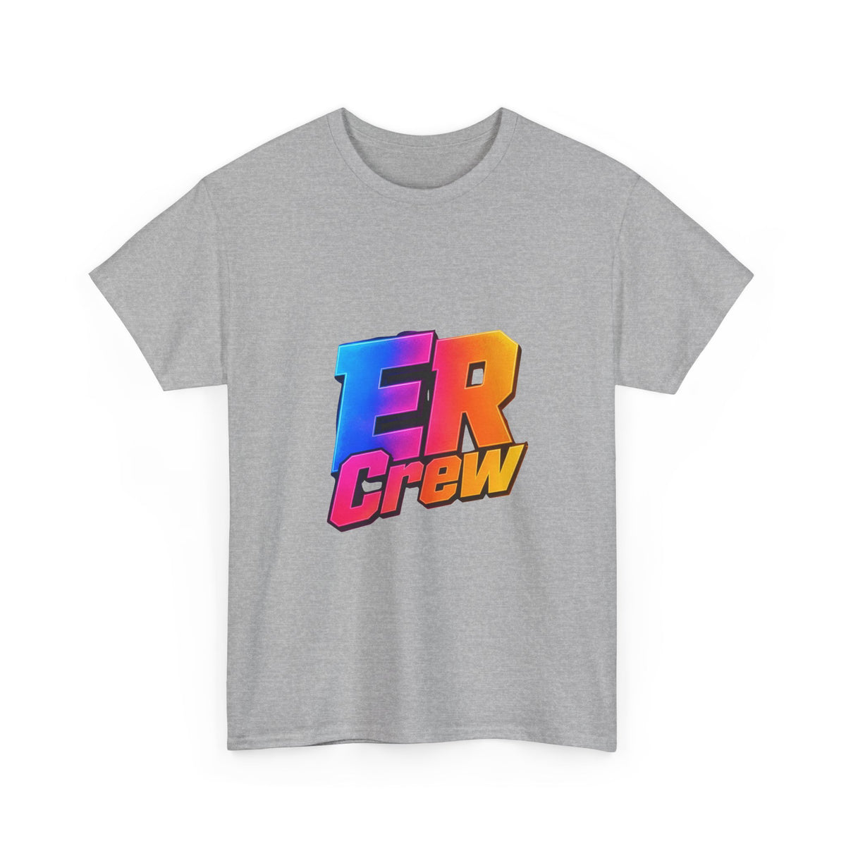 ER Crew T-Shirt — Retro Gradient Gaming Logo Tee