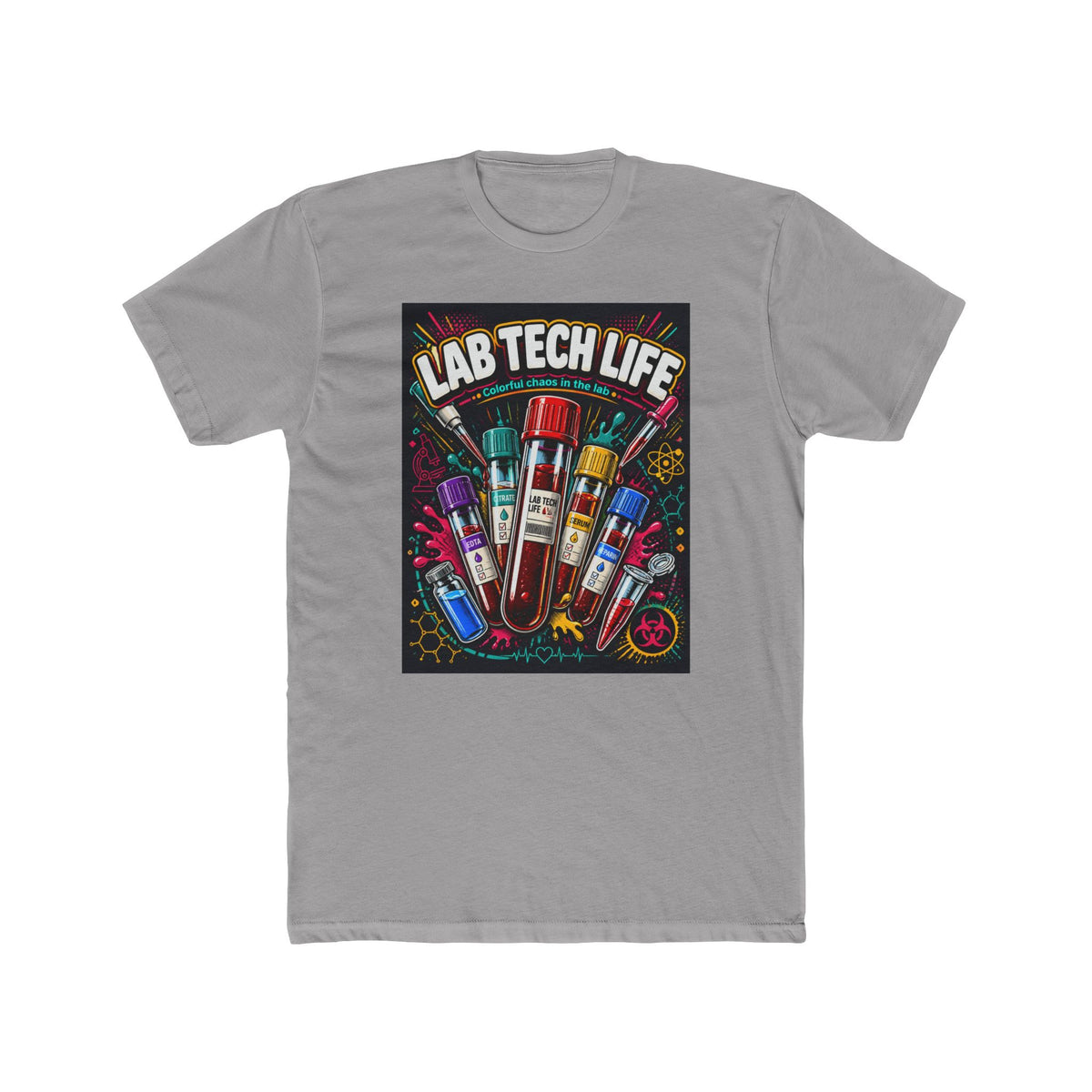 Lab Tech Life T-Shirt — Funny Medical Lab Technician Tee with Colorful Vials