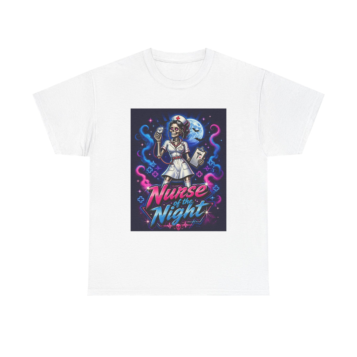 Nurse of the Night T-Shirt — Neon Gothic Night Shift Nurse Tee