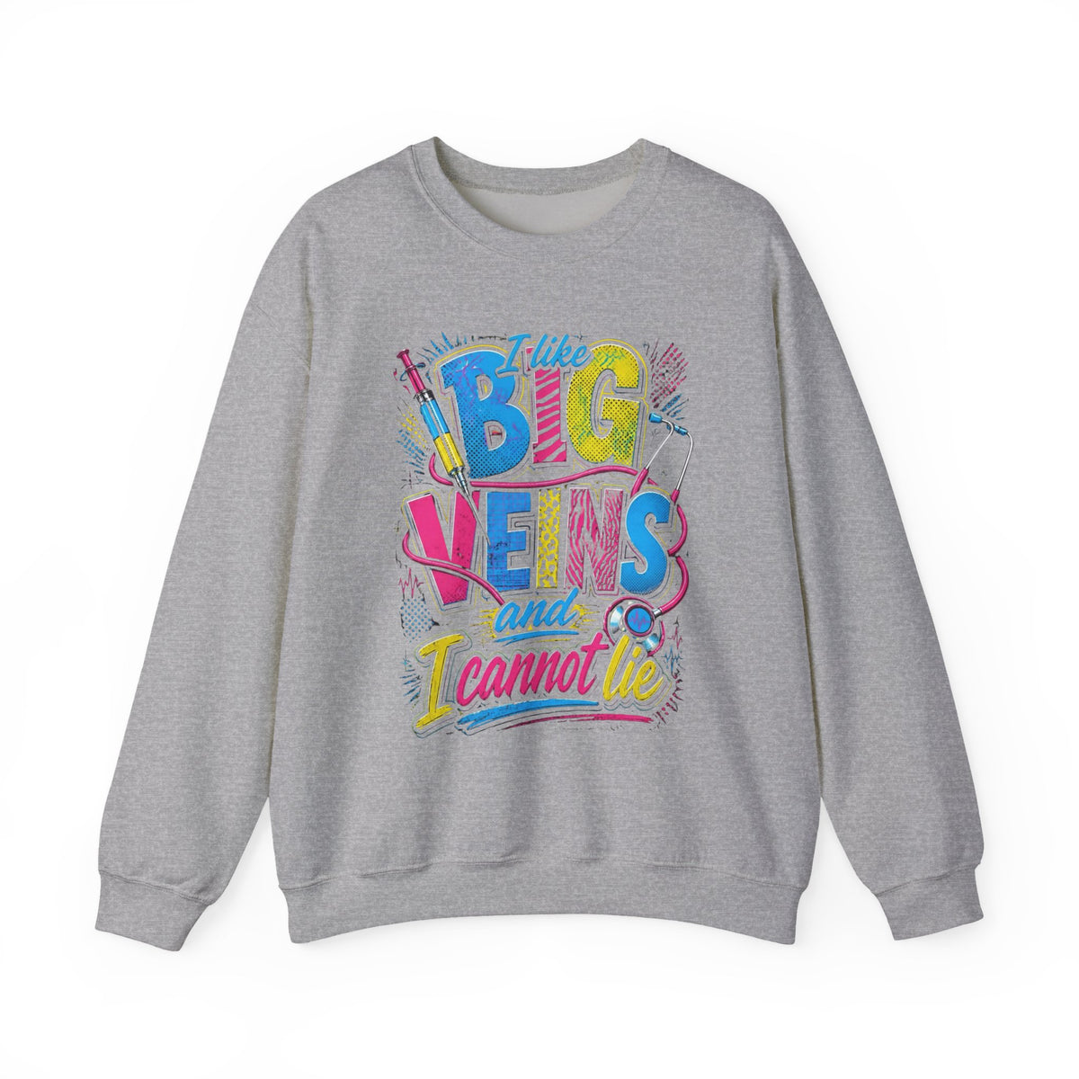 Sewing Crewneck Sweatshirt — "I Like Big Bows and I Cannot Lie" Colorful Quilting Design