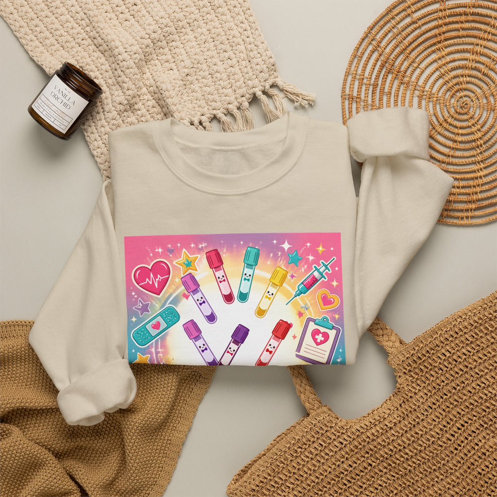 Princess Scrubs Crewneck Sweatshirt — "Forget the Glass Slippers, Princess Scrubs" Nursing Apparel