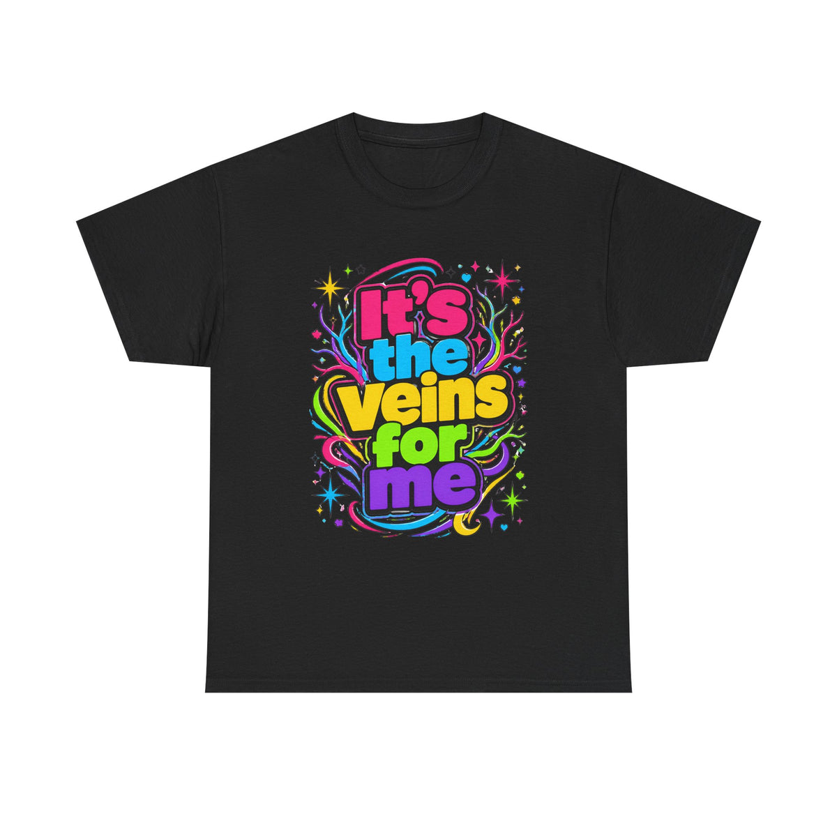 It’s the Veins For Me T-Shirt — Colorful Retro Pride Graphic Tee