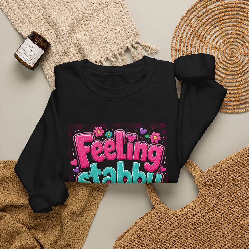 Feeling Stabby Today Sweatshirt — Cute Goth Graphic Crewneck