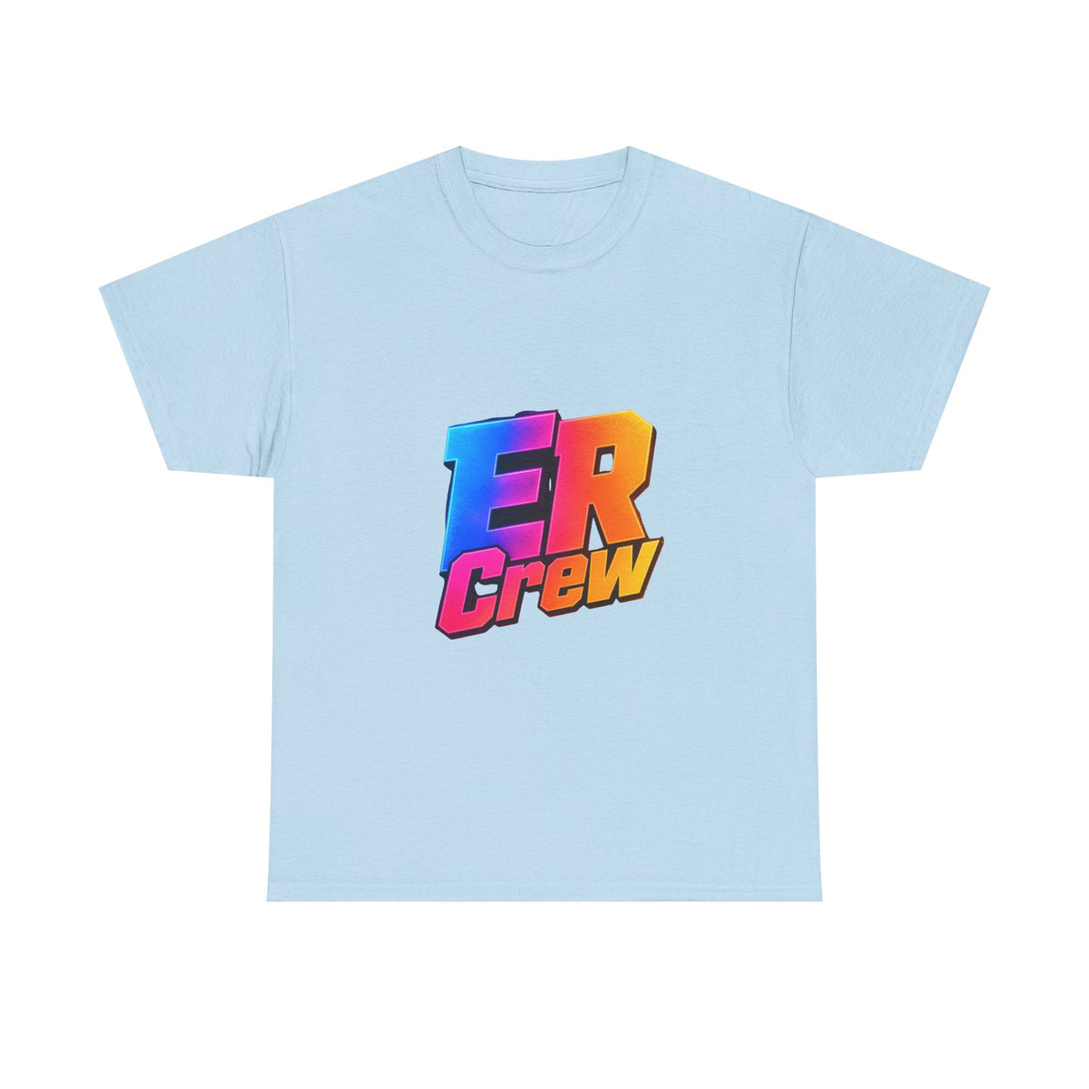 ER Crew T-Shirt — Retro Gradient Gaming Logo Tee