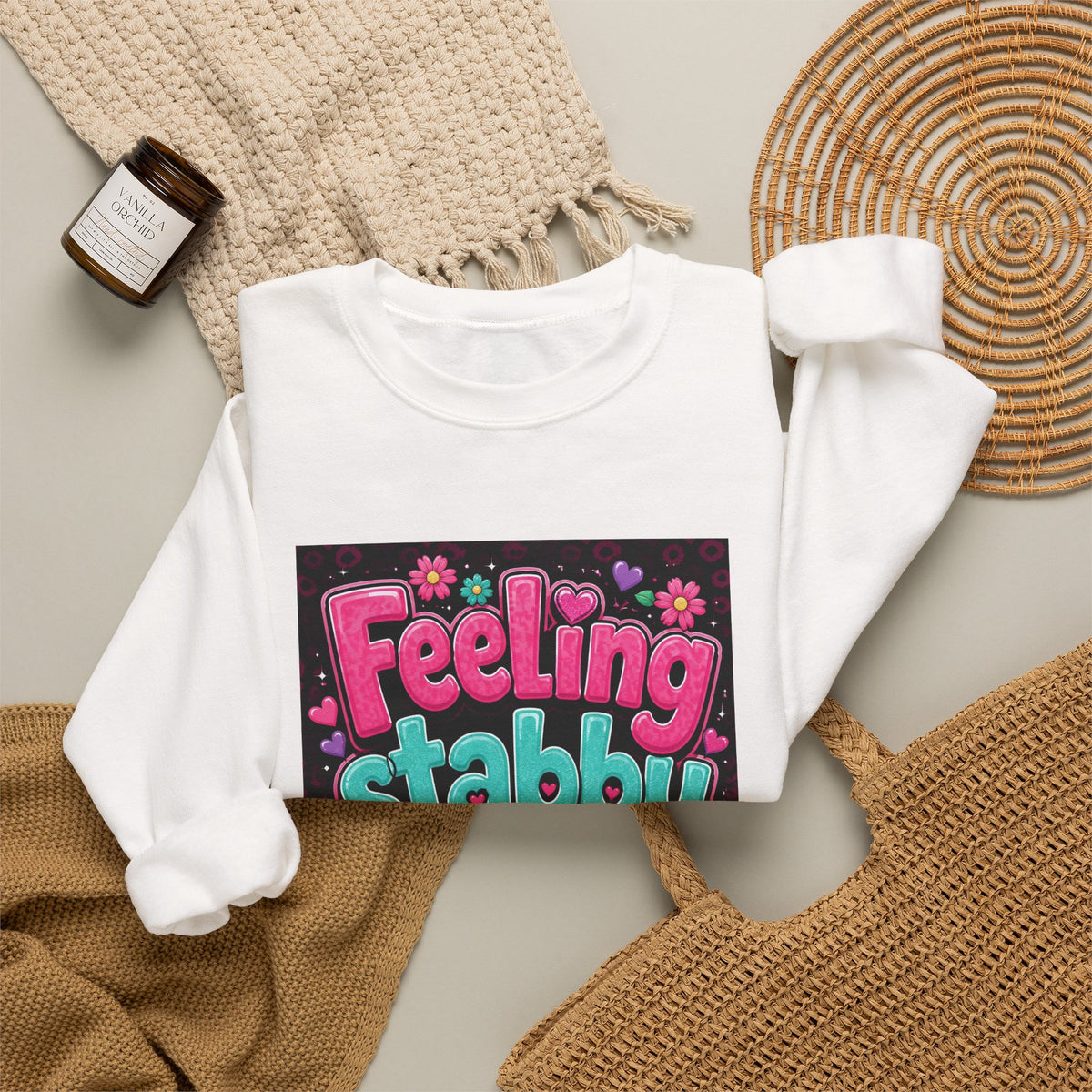 Feeling Stabby Today Sweatshirt — Cute Goth Graphic Crewneck