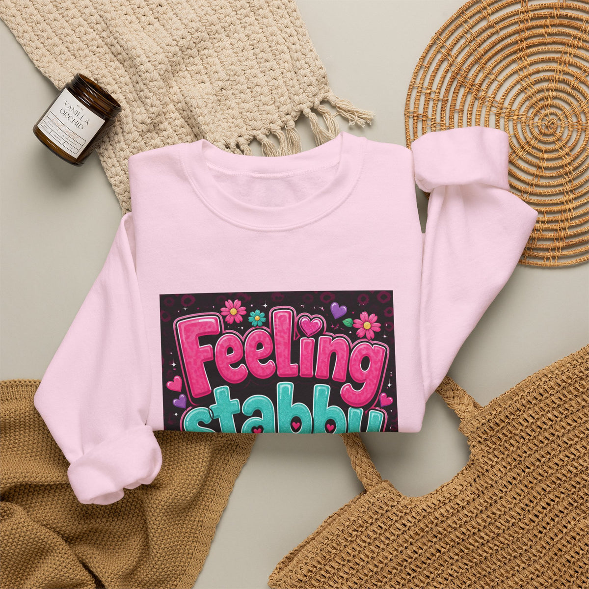 Feeling Stabby Today Sweatshirt — Cute Goth Graphic Crewneck