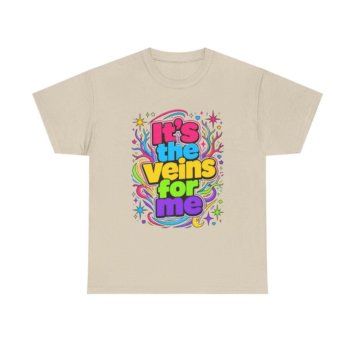 It’s the Veins For Me T-Shirt — Colorful Retro Pride Graphic Tee