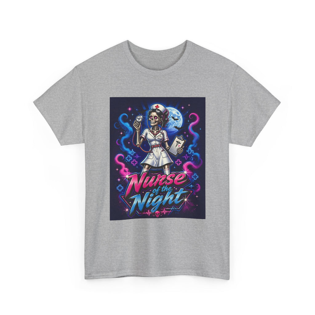 Nurse of the Night T-Shirt — Neon Gothic Night Shift Nurse Tee