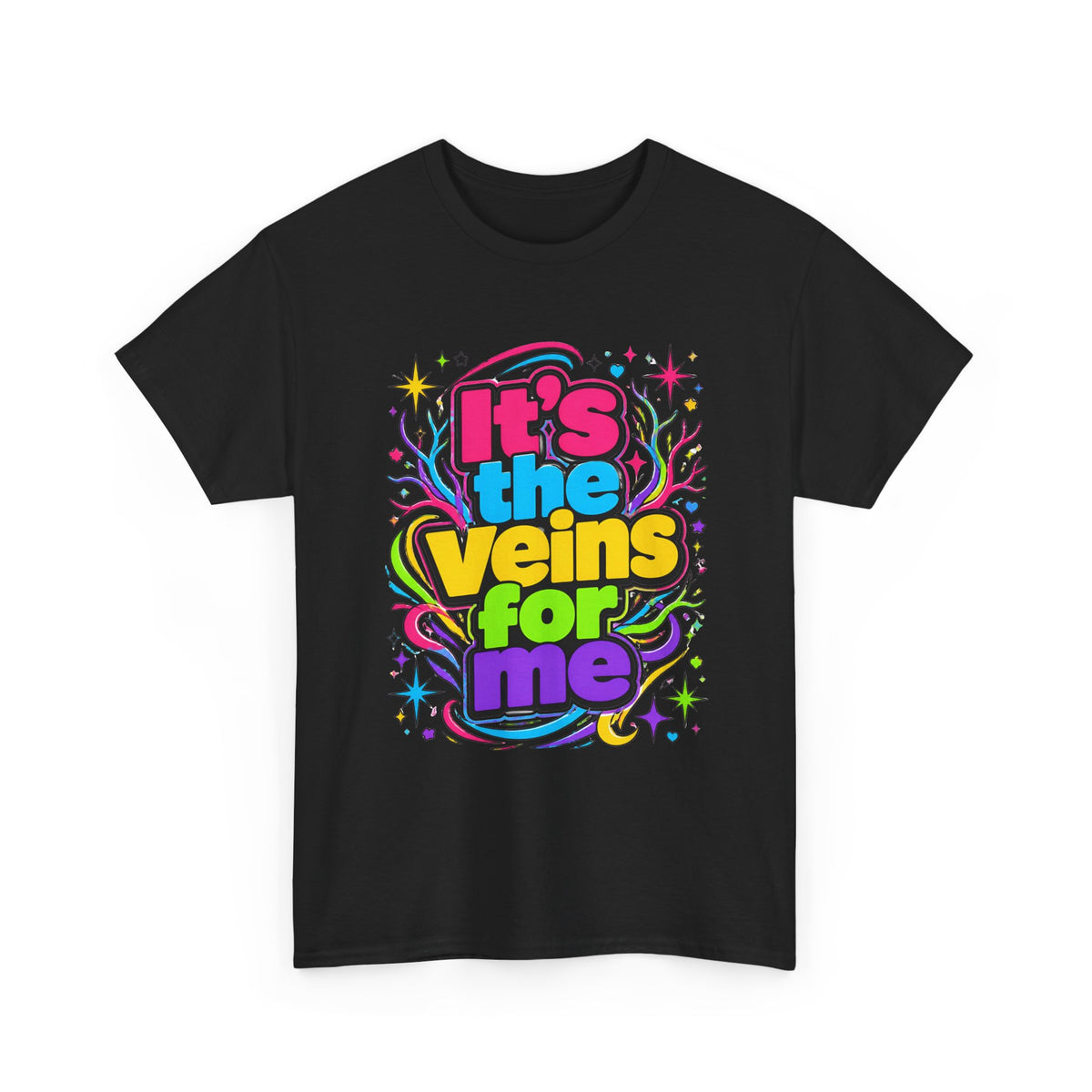 It’s the Veins For Me T-Shirt — Colorful Retro Pride Graphic Tee