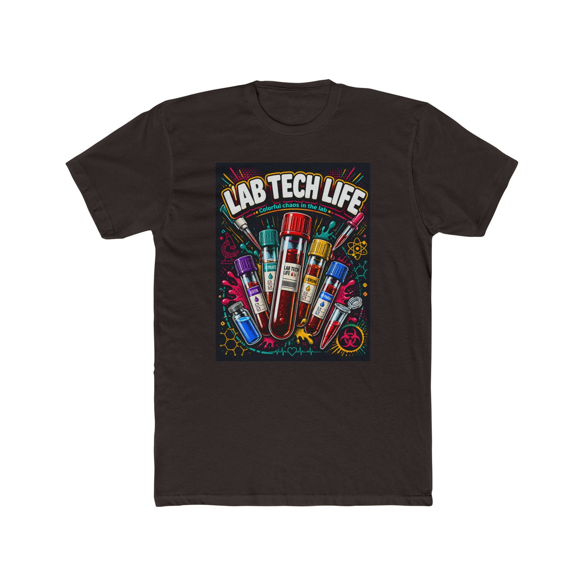 Lab Tech Life T-Shirt — Funny Medical Lab Technician Tee with Colorful Vials