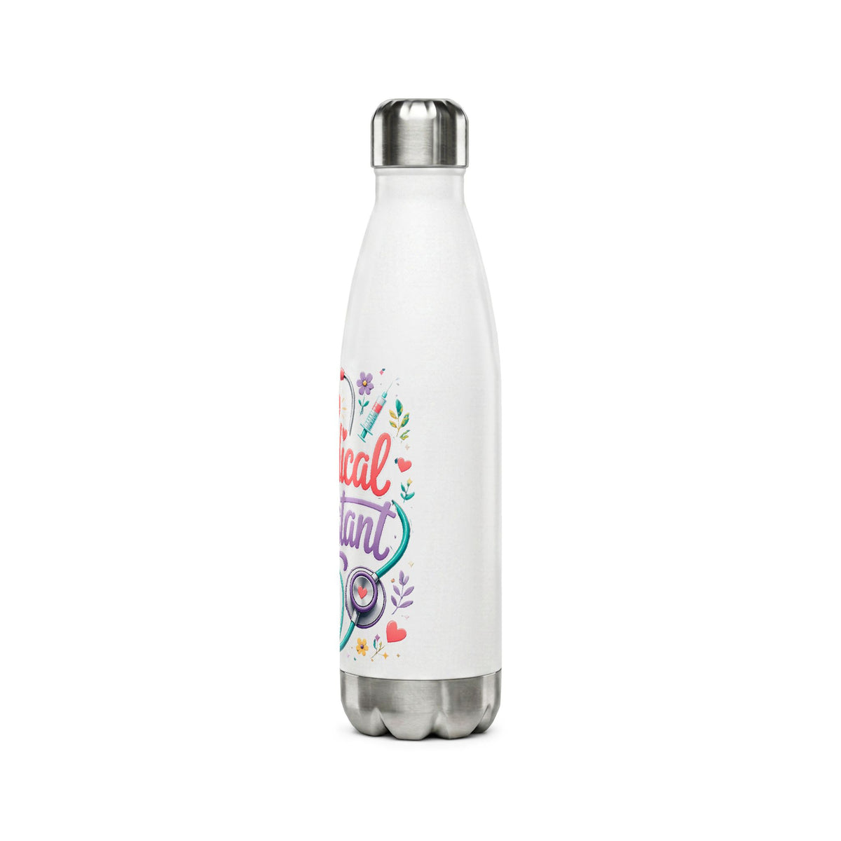 Medical Assistant Stainless Steel Water Bottle — 17oz Insulated Nurse Gift