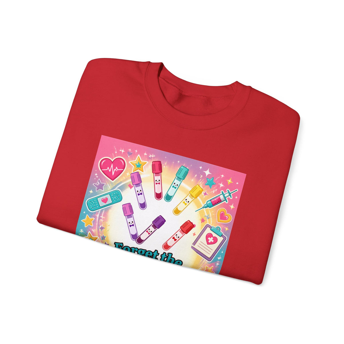 Princess Scrubs Crewneck Sweatshirt — "Forget the Glass Slippers, Princess Scrubs" Nursing Apparel