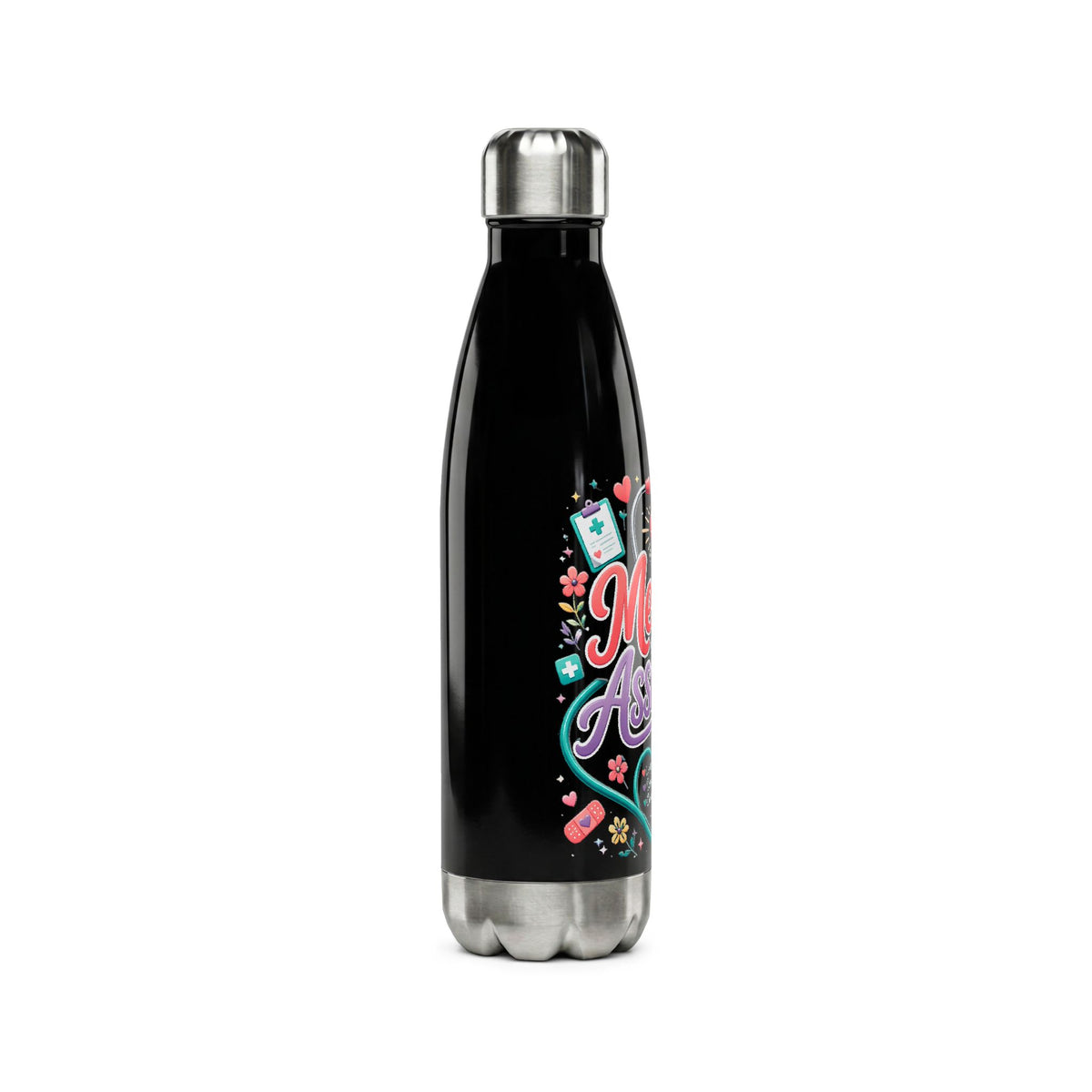 Medical Assistant Stainless Steel Water Bottle — 17oz Insulated Nurse Gift