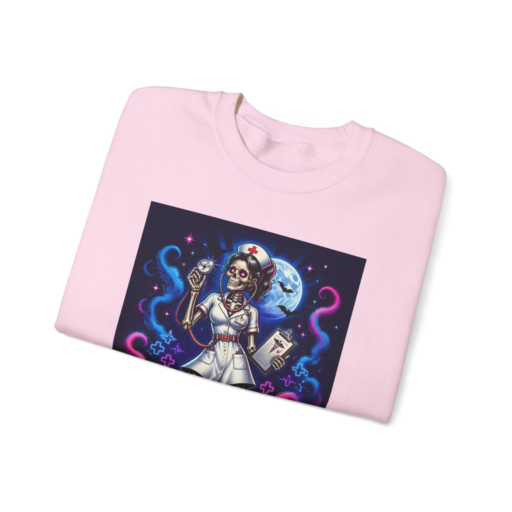 Nurse of the Night Sweatshirt - Retro Neon Nightshift RN Crewneck