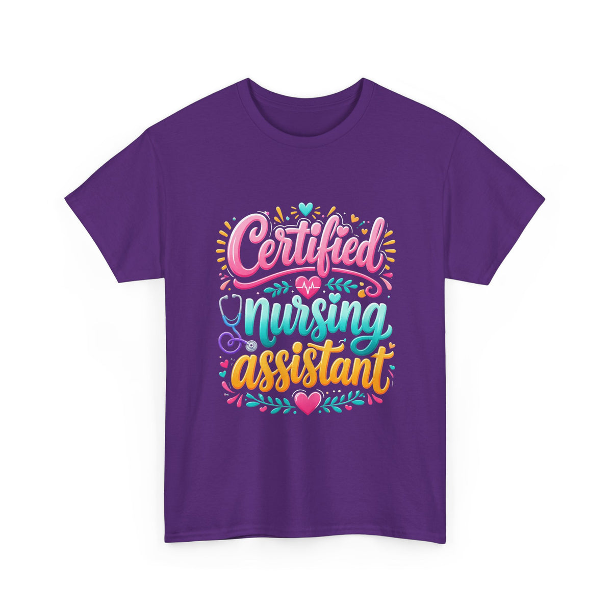 Certified Nursing Assistant T-Shirt — Colorful Pride Tee for CNAs