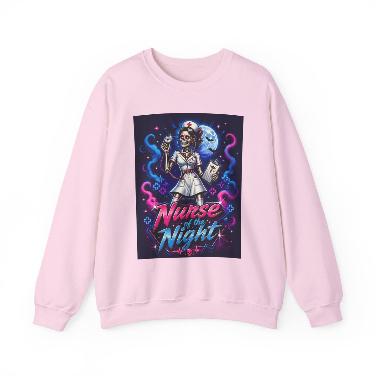 Nurse of the Night Sweatshirt - Retro Neon Nightshift RN Crewneck