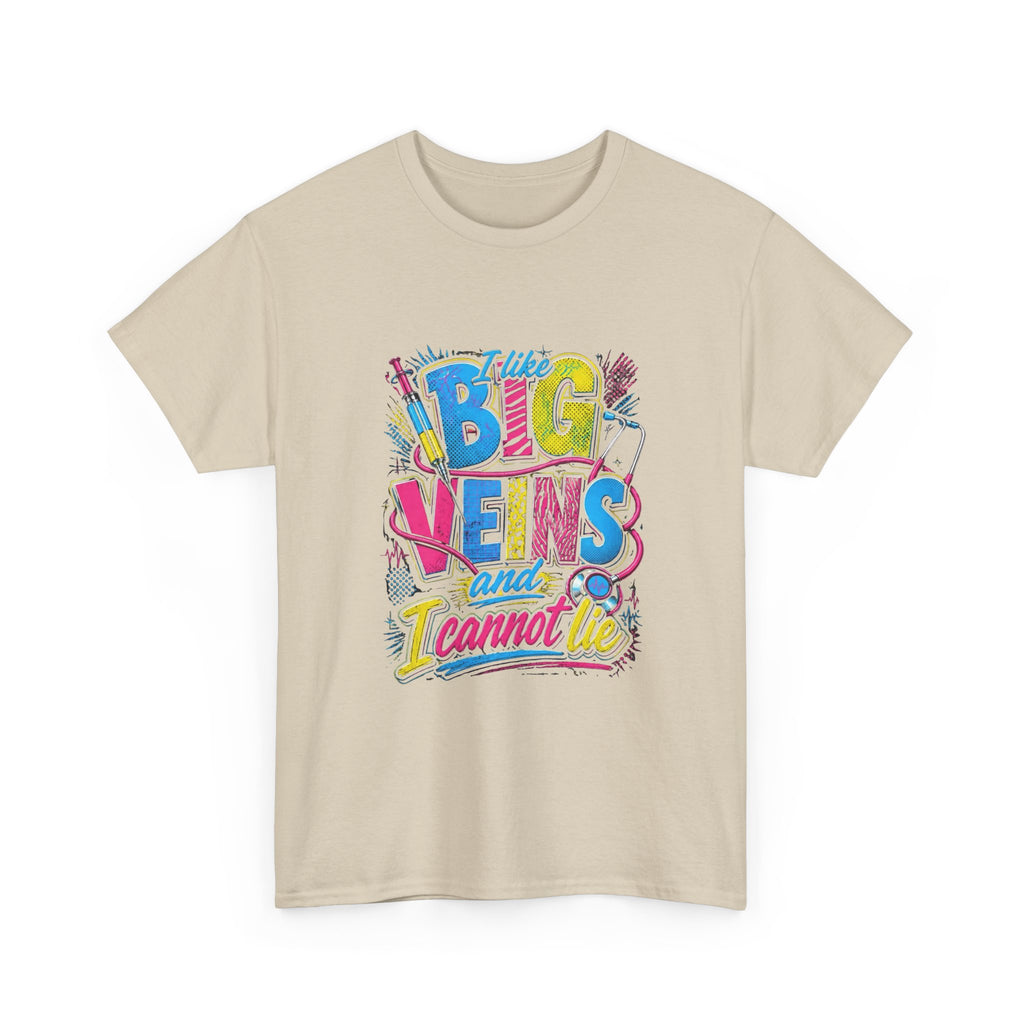 T-Shirt — "Big Veins and I Cannot Lie" Retro Graphic Tee