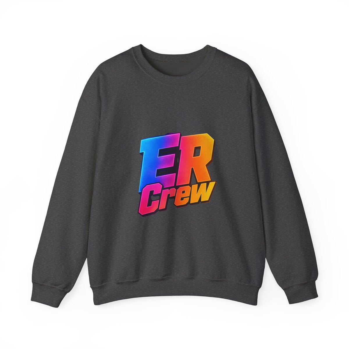 ER Crew Sweatshirt – Colorful Retro Gradient Logo Crewneck