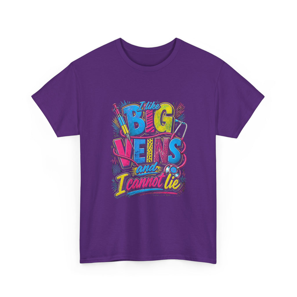 T-Shirt — "Big Veins and I Cannot Lie" Retro Graphic Tee