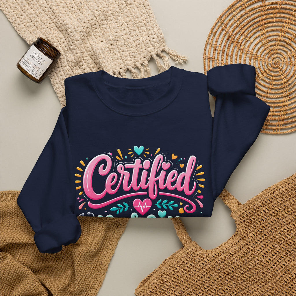 Certified Nursing Assistant Sweatshirt — Cute Colorful CNA Crewneck Gift