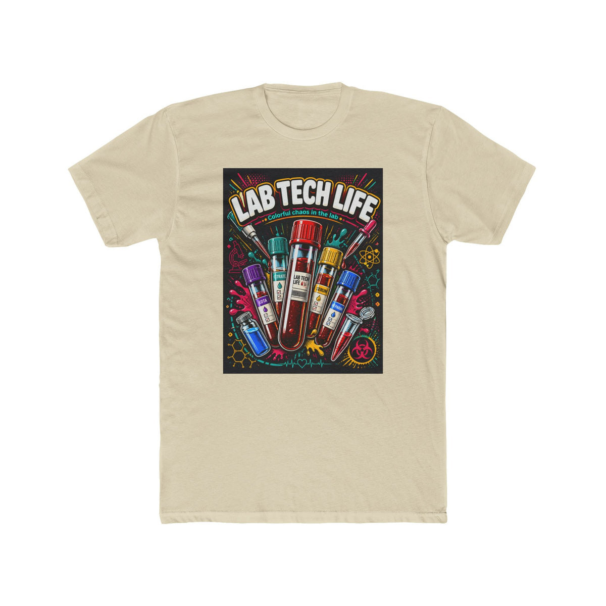 Lab Tech Life T-Shirt — Funny Medical Lab Technician Tee with Colorful Vials